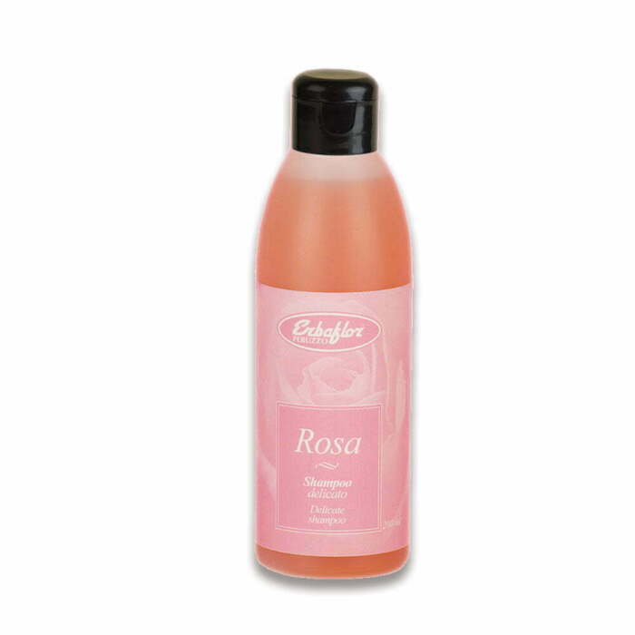 shampoo delicato alla rosa flacone